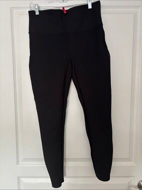 SPANX high waisted black leggings Large NWOT
